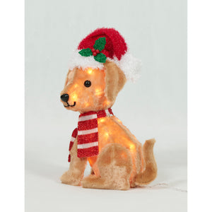 Everstar 19in  Plush Baby Labrador Sculpture, Brown