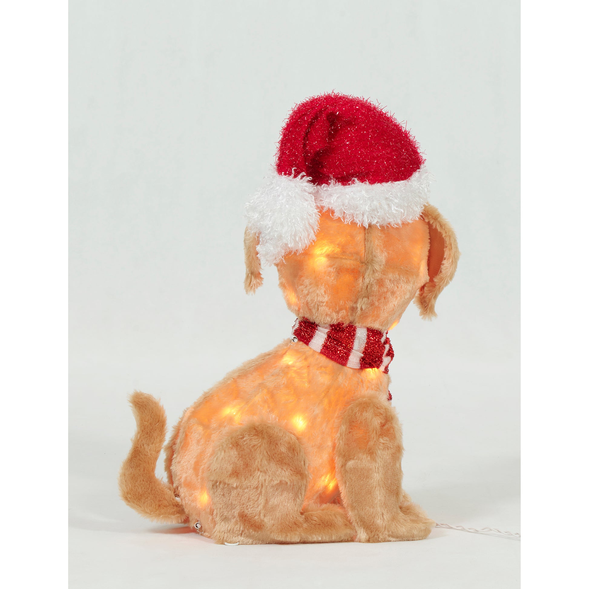 19-Inch Plush Baby Labrador Sculpture Christmas Décor image 5