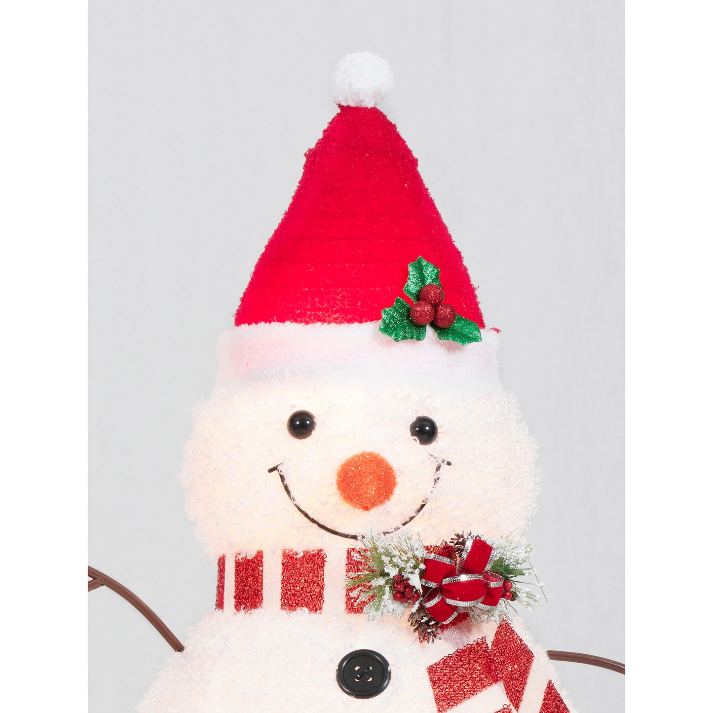 Set of 2 Pop Up Snowmen Sculpture Christmas Décor image 5