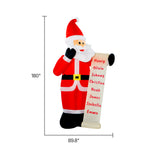 Load image into Gallery viewer, A Holiday Company 15 ft Lighted Santa with List Christmas Inflatable, Self-Inflating Outdoor Yard Decoration with Built-In Fan, Stakes and Tethers
