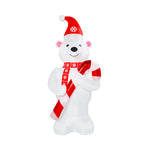 Load image into Gallery viewer, A Holiday Company 15 ft Lighted Polar Bear Christmas Inflatable with Programmed Lights, Self-Inflating Outdoor Yard Decoration with Fan, Stakes and Tethers

