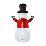 Load image into Gallery viewer, A Holiday Company 15 ft Lighted Snowman with Metallic Jacket Christmas Inflatable, Self-Inflating Outdoor Yard Decoration with Fan, Stakes and Tethers
