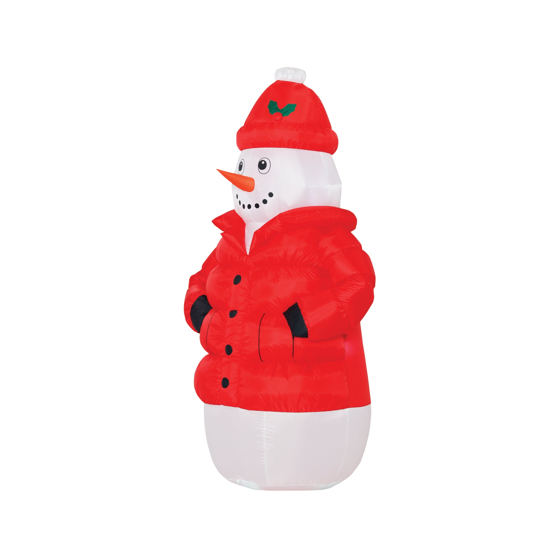 6-Ft Snowman in Puffy Jacket Christmas Inflatable image 5