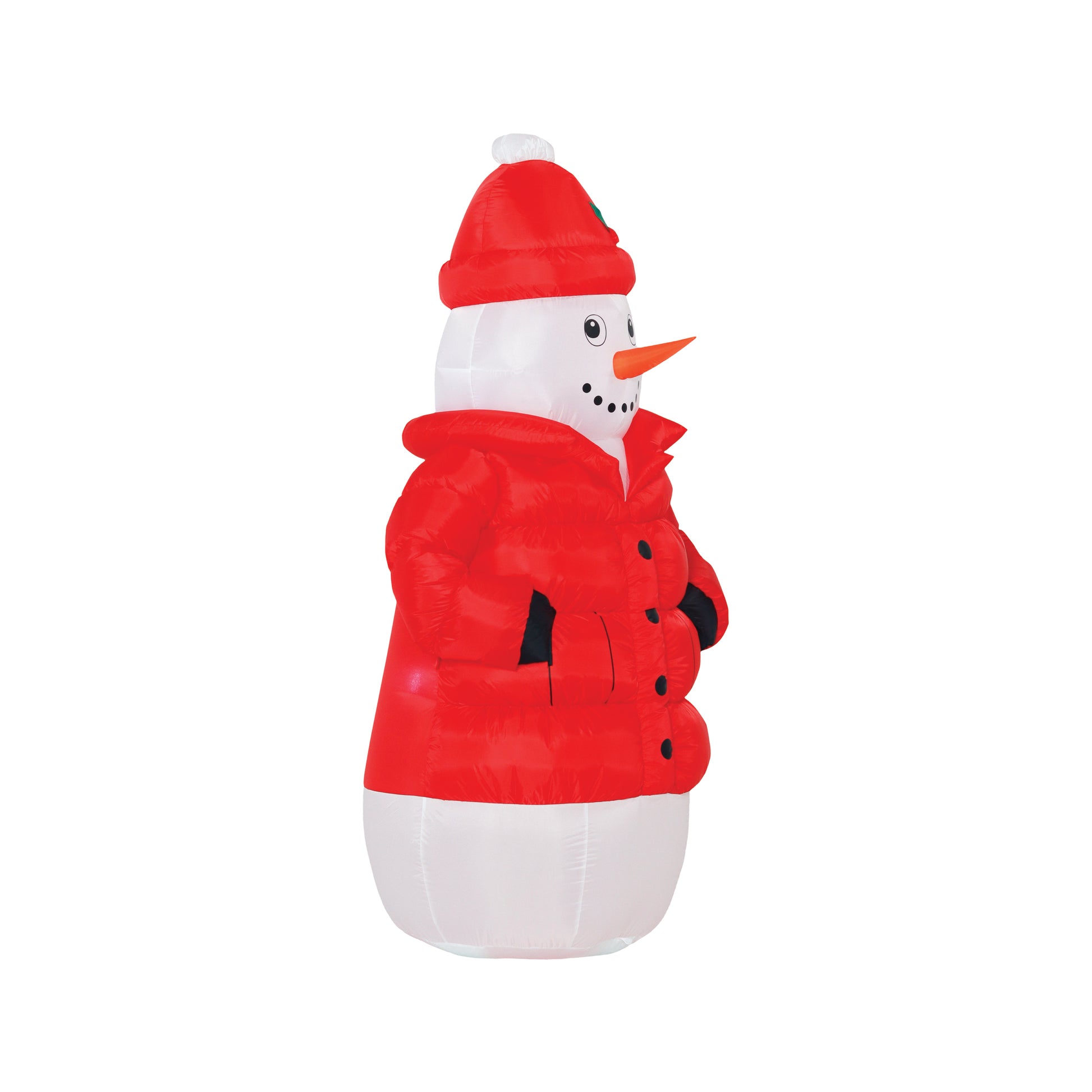 6-Ft Snowman in Puffy Jacket Christmas Inflatable image 6