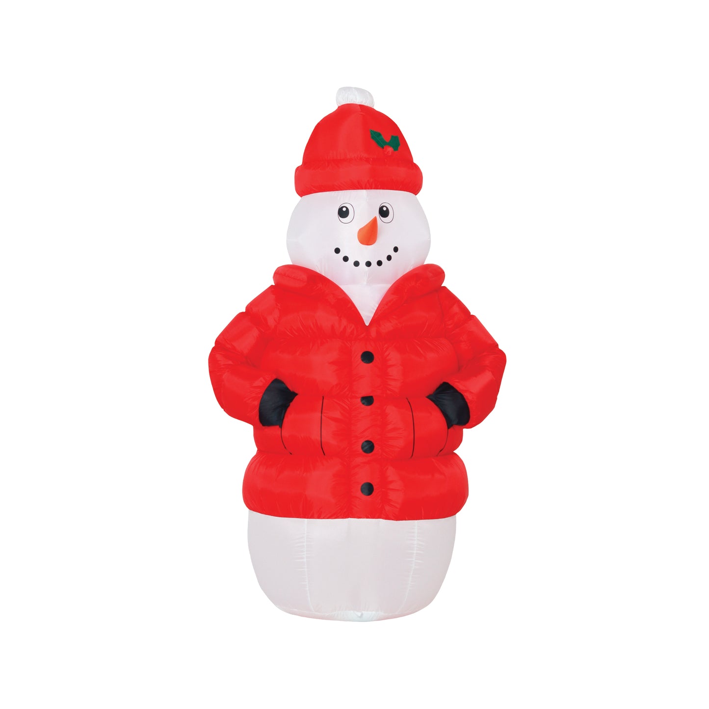 6-Ft Snowman in Puffy Jacket Christmas Inflatable