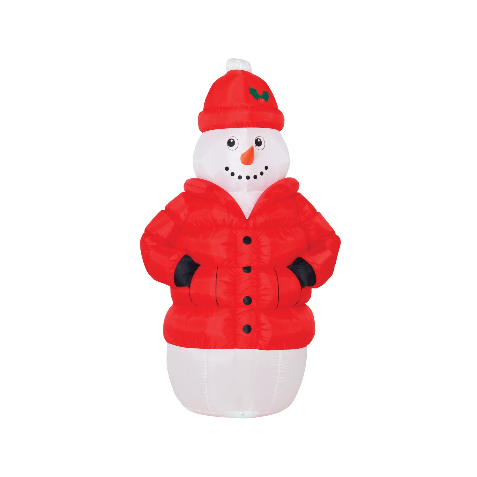 6-Ft Snowman in Puffy Jacket Christmas Inflatable