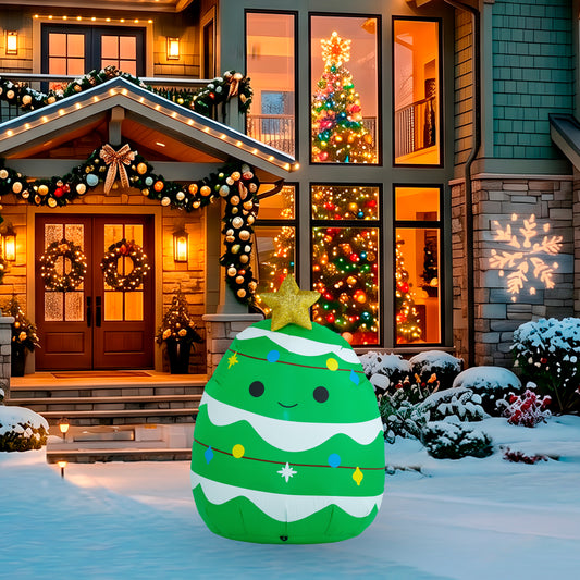 3.5-Ft Squishmallows Johann Christmas Inflatable lifestyle