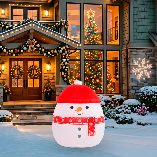 3.5-Ft Squishmallows Manny Christmas Inflatable lifestyle