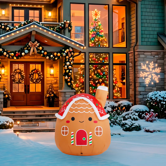 3.5-Ft Squishmallows Casa Christmas Inflatable lifestyle