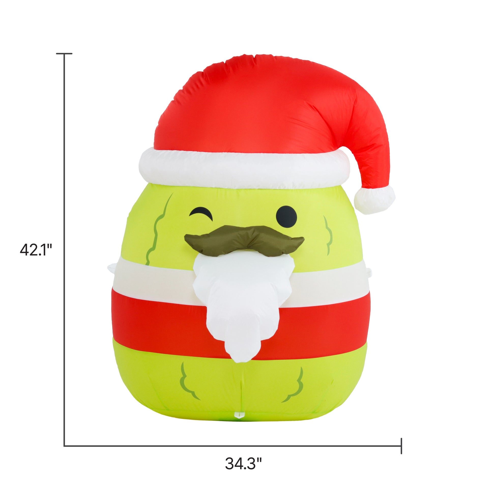 3.5-Ft Squishmallows Charles Christmas Inflatable dimensions