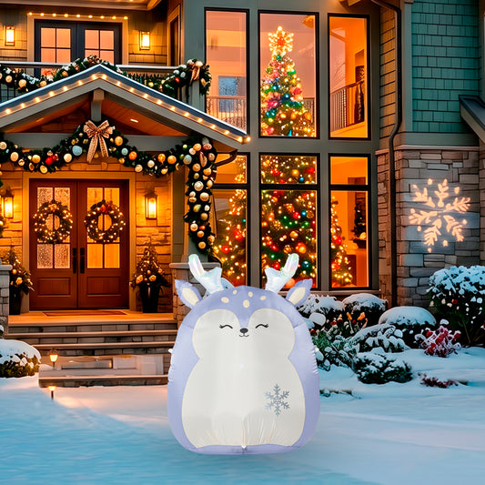 3.5-Ft Squishmallows Farryn Christmas Inflatable lifestyle