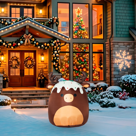 3.5-Ft Squishmallows Maurice Christmas Inflatable lifestyle