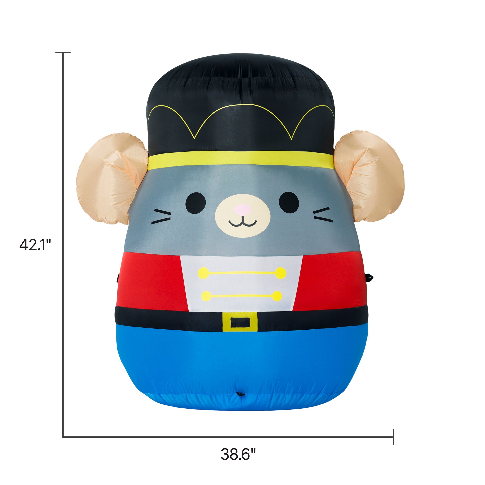 3.5-Ft Squishmallows Murray Christmas Inflatable dimensions