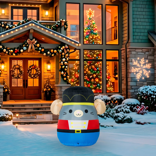 3.5-Ft Squishmallows Murray Christmas Inflatable lifestyle
