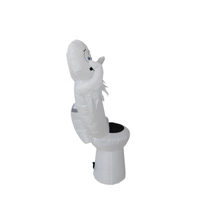 A Holiday Company 5ft Inflatable Glowing Toilet Monster Dumps, 5 ft Tall, Multi