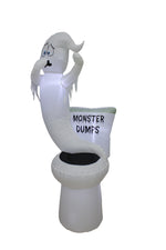 Load image into Gallery viewer, A Holiday Company 5ft Inflatable Glowing Toilet Monster Dumps, 5 ft Tall, Multi
