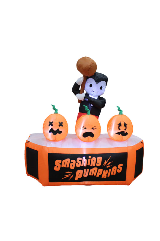 A Holiday Company 5ft Inflatable Smashing Pumpkins, 5 ft Tall