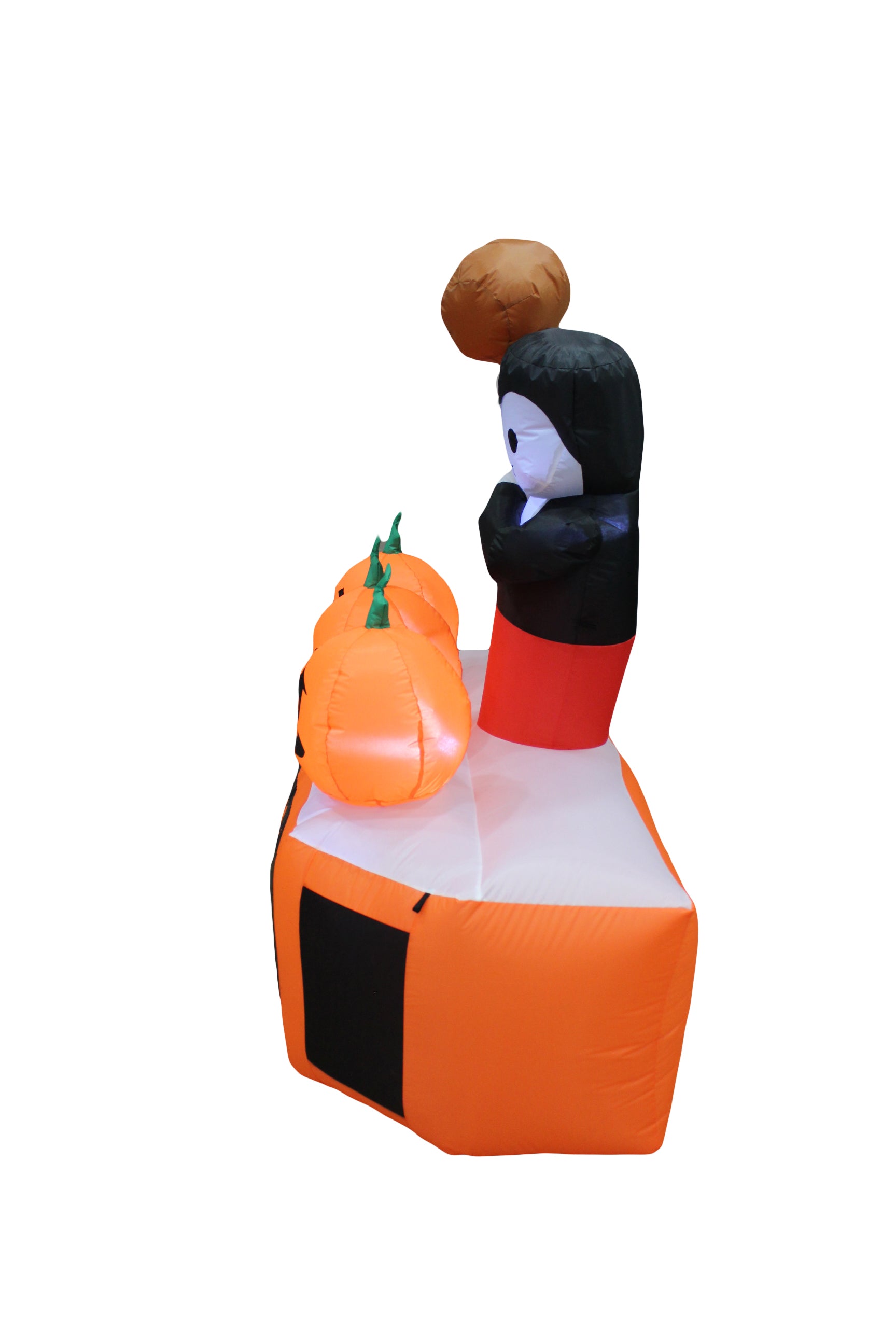 A Holiday Company 5ft Inflatable Smashing Pumpkins, 5 ft Tall, Multi