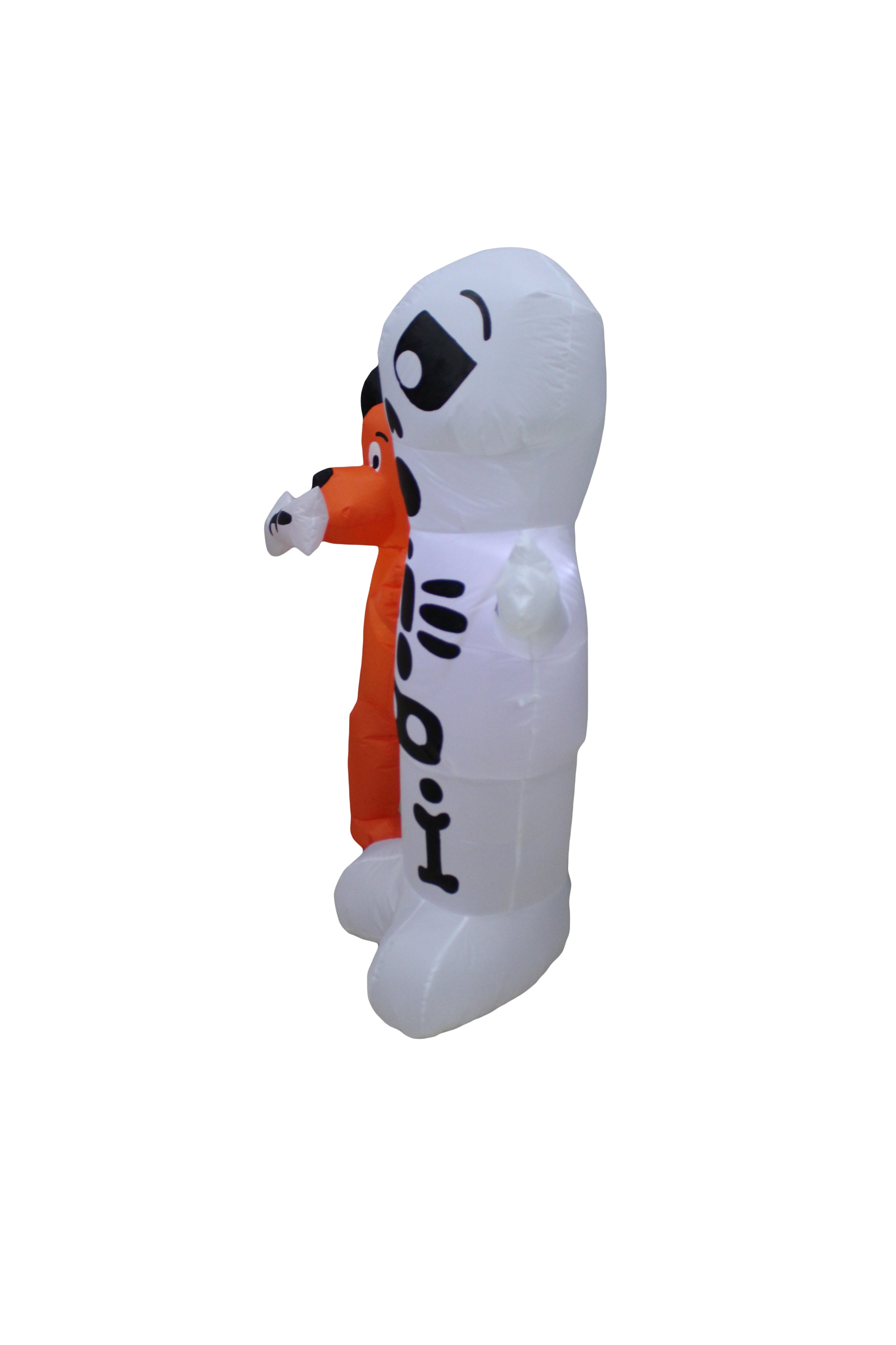 A Holiday Company 4ft Inflatable Skeleton with Dog, 4 ft Tall, Multi