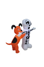 Load image into Gallery viewer, A Holiday Company 4ft Inflatable Skeleton with Dog, 4 ft Tall, Multi
