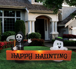Load image into Gallery viewer, A Holiday Company 8ft Inflatable Happy Haunting Banner, 4 ft Tall, Multi
