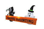 Load image into Gallery viewer, A Holiday Company 8ft Inflatable Happy Haunting Banner, 4 ft Tall, Multi
