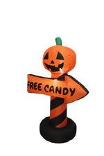 Load image into Gallery viewer, A Holiday Company 4ft Inflatable Pumpkin Guide, 4 ft Tall, Multi
