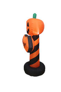 A Holiday Company 4ft Inflatable Pumpkin Guide, 4 ft Tall, Multi