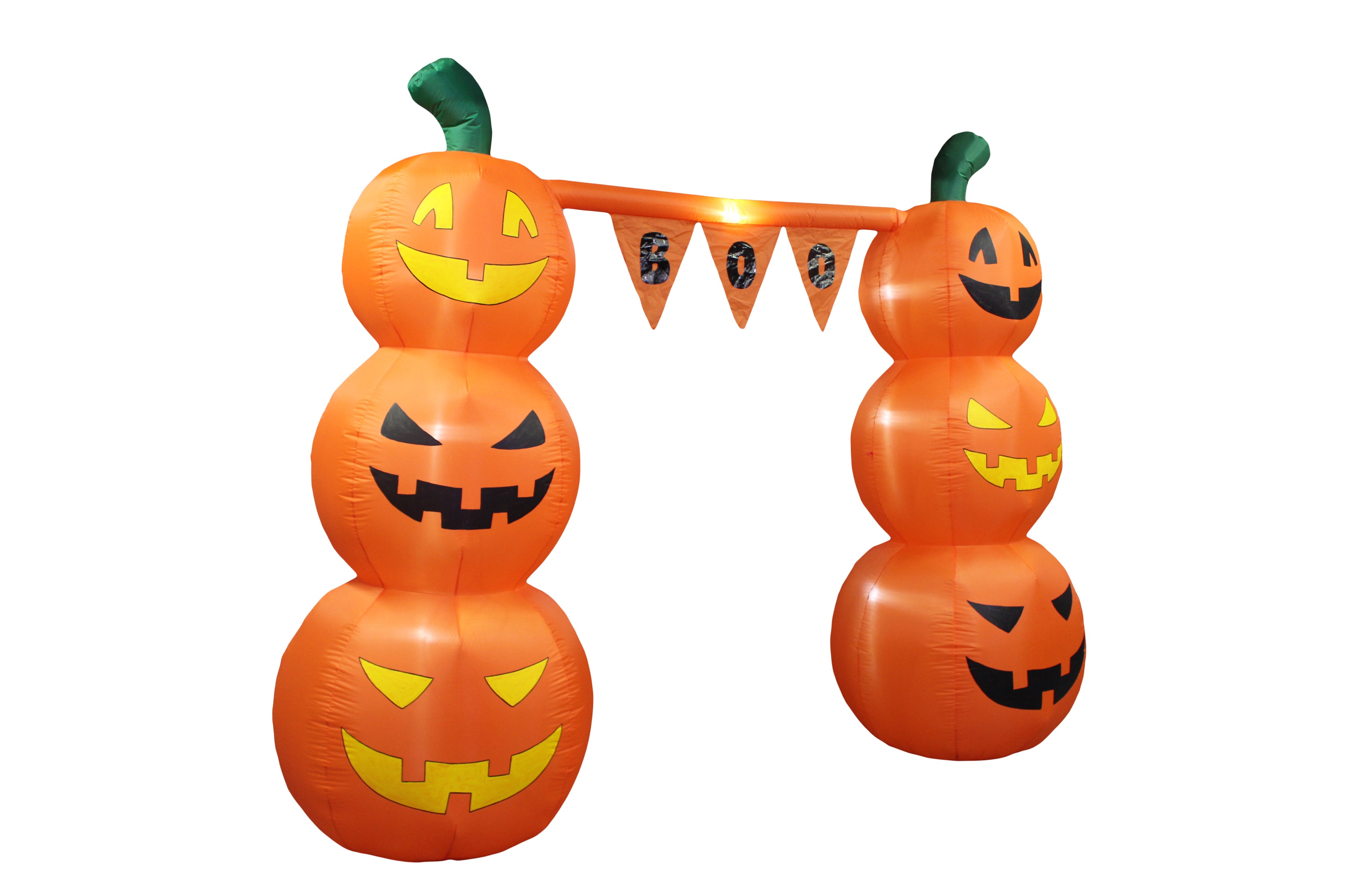 A Holiday Company 8FT Inflatable Pumpkin Banner Archway, 8 ft Tall, Multi