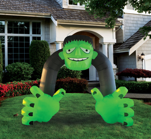 A Holiday Company 13ft Inflatable Halloween Archway with steady LED lighting, 9.5 ft Tall lifestyle