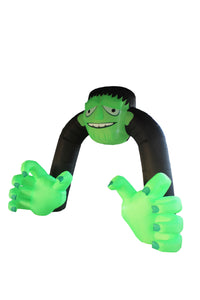 A Holiday Company 13ft Inflatable Halloween Archway with steady LED lighting, 9.5 ft Tall, Multi