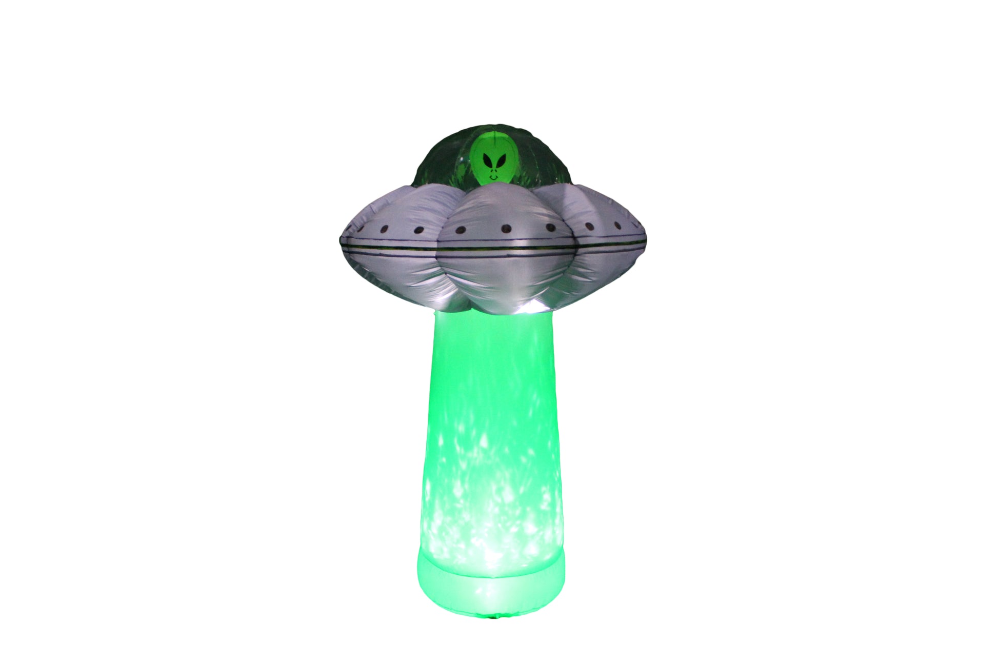 A Holiday Company 7ft Inflatable Alien UFO w/ Inferno Tractor Beam, 7 ft Tall