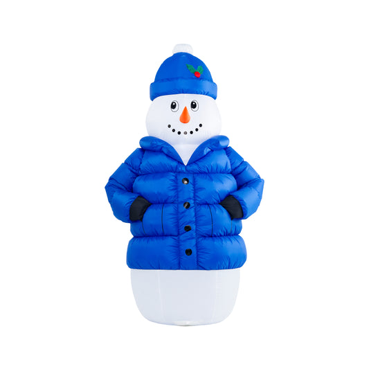 6-Ft Snowman in Puffy Jacket Christmas Inflatable