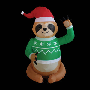 A Holiday Company 4ft Tall Sweater Sloth, 4 ft Tall, Multi