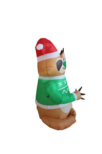 A Holiday Company 4ft Tall Sweater Sloth, 4 ft Tall, Multi