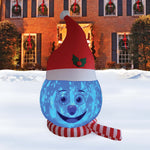 Load image into Gallery viewer, A Holiday Company 8ft Tail Snowman Head with Blue Shimmer Light, 8 ft Tall, Multi

