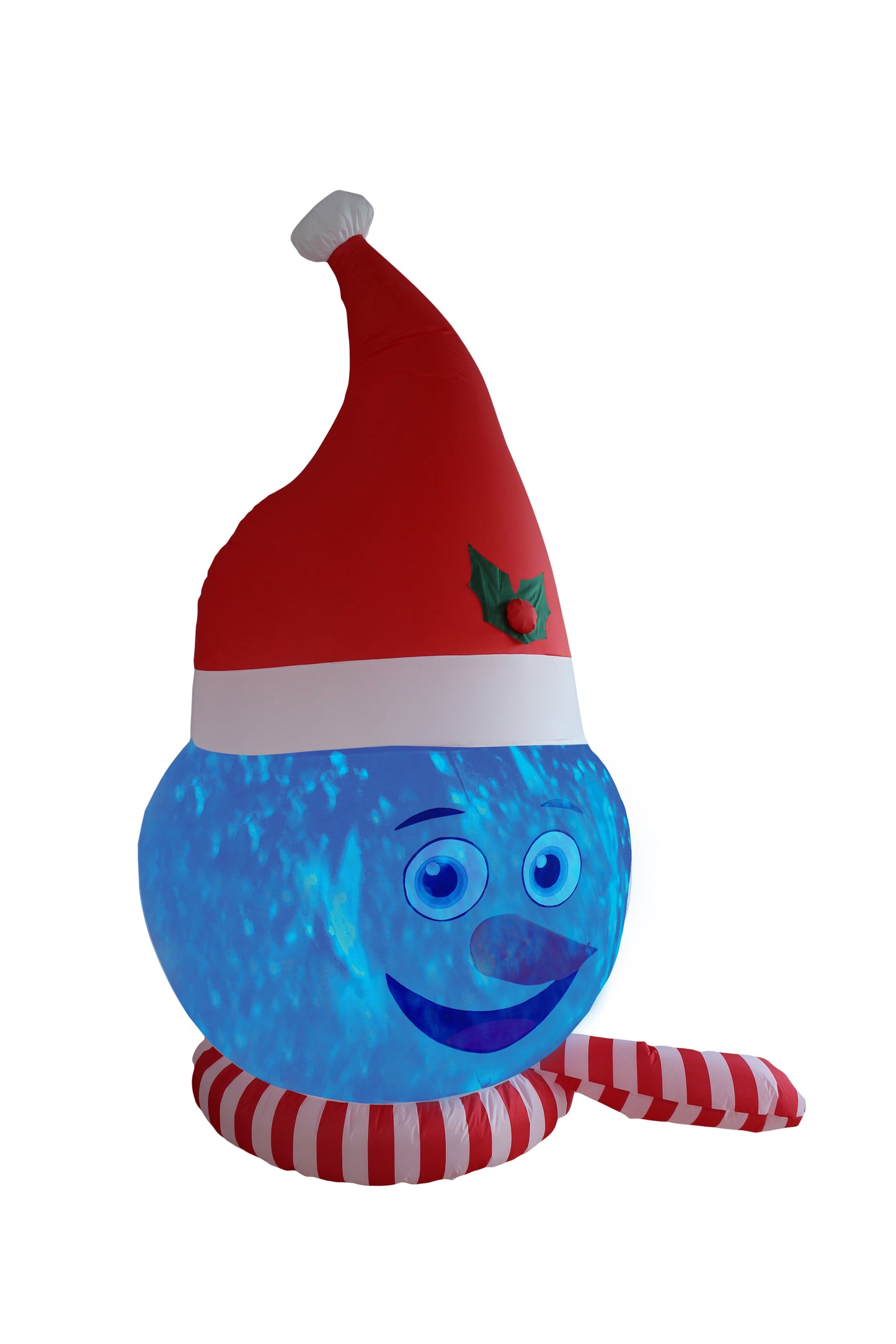 8-Ft Snowman Head with Blue Shimmer Light Christmas Inflatable image 4