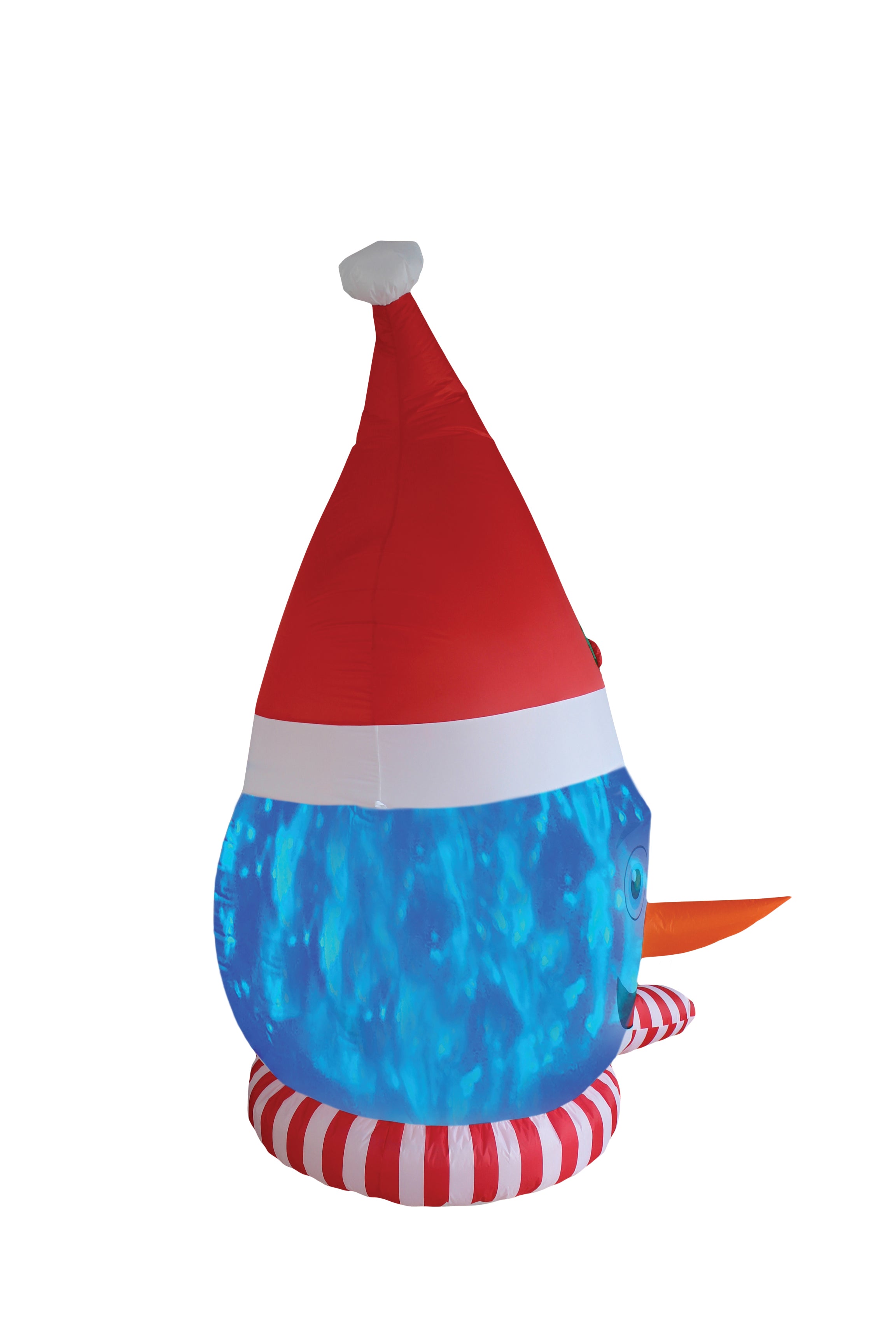 A Holiday Company 8ft Tail Snowman Head with Blue Shimmer Light, 8 ft Tall, Multi