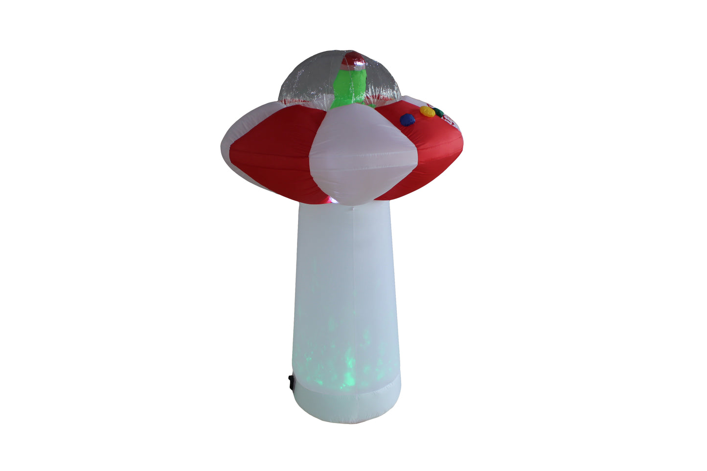 7-Ft Star Dasher UFO with Green Shimmer Light Christmas Inflatable image 4