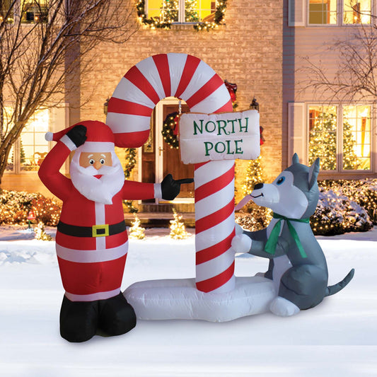 A Holiday Company 6ft Tall Santa's Doggy Dare, 6 ft Tall lifestyle