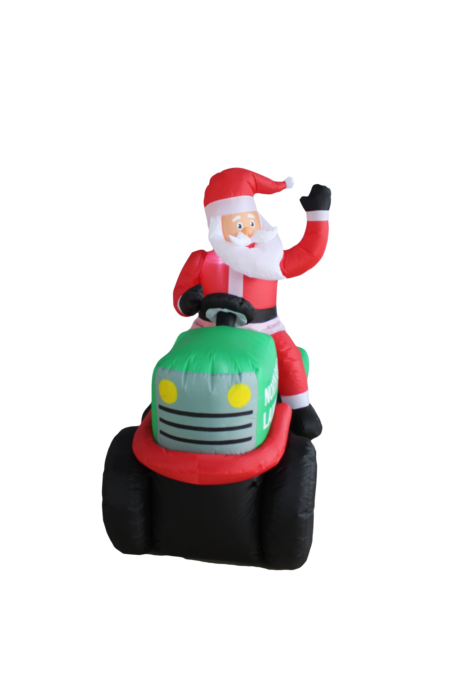 A Holiday Company 5ft Tall North Pole Lawn Care Santa on Lawnmower, 5 ft Tall image 5
