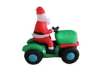 Load image into Gallery viewer, A Holiday Company 5ft Tall North Pole Lawn Care Santa on Lawnmower, 5 ft Tall, Multi
