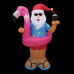 Load image into Gallery viewer, A Holiday Company 6ft Tall Beach Party Santa, 6 ft Tall, Multi
