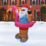 Load image into Gallery viewer, A Holiday Company 6ft Tall Beach Party Santa, 6 ft Tall, Multi
