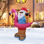 Load image into Gallery viewer, A Holiday Company 6ft Tall Beach Party Santa, 6 ft Tall, Multi

