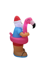 Load image into Gallery viewer, A Holiday Company 6ft Tall Beach Party Santa, 6 ft Tall, Multi
