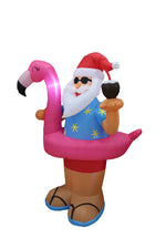 Load image into Gallery viewer, A Holiday Company 6ft Tall Beach Party Santa, 6 ft Tall, Multi
