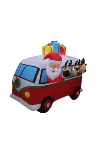 A Holiday Company 7ft Vintage Holiday Van, 5.5 ft Tall, Multi