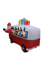 Load image into Gallery viewer, A Holiday Company 7ft Vintage Holiday Van, 5.5 ft Tall, Multi
