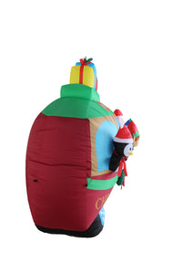 A Holiday Company 8ft Wide Christmas Caboose, 6 ft Tall, Multi